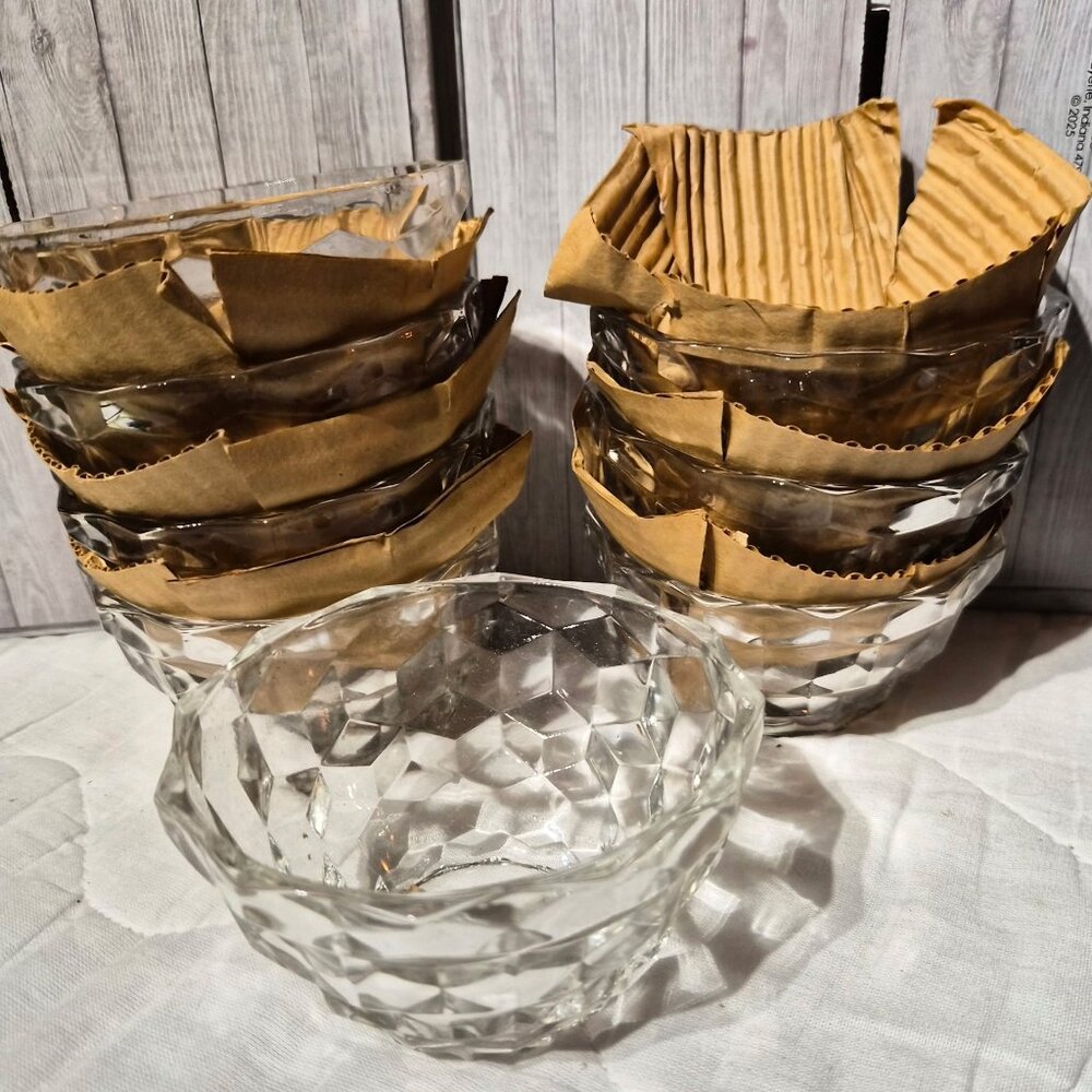 Clear Depressionwear Dessert Dishes